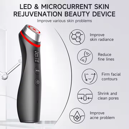 Bareliss AgeErase Pro: 6-in-1 Skincare Wand, Red Light Therapy, EMS, Rejuvenation & Massage