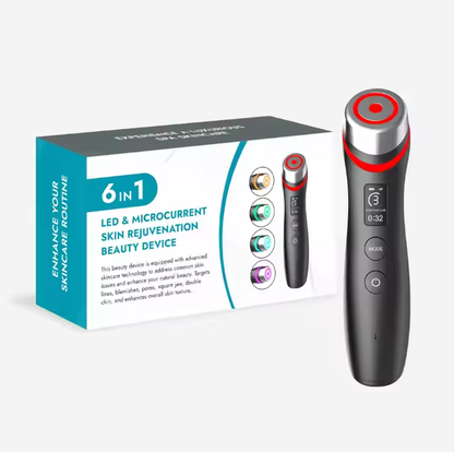 Bareliss AgeErase Pro: 6-in-1 Skincare Wand, Red Light Therapy, EMS, Rejuvenation & Massage